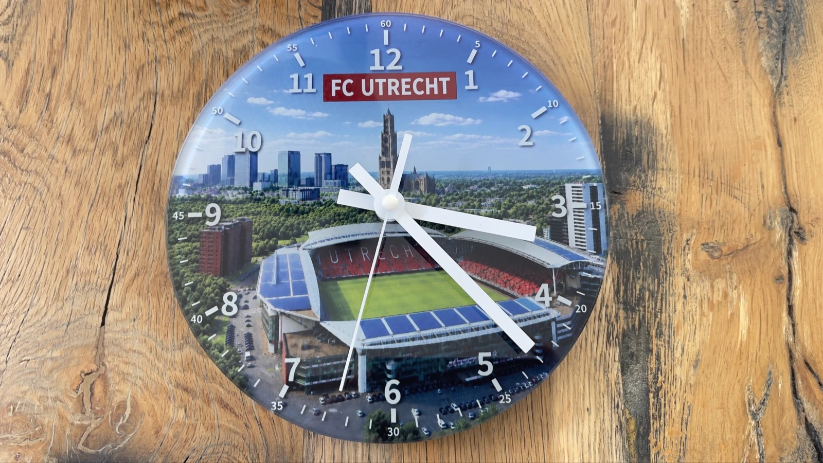 Reloj de pared de vidrio FC Utrecht Nuevo 20 cm – photo 4